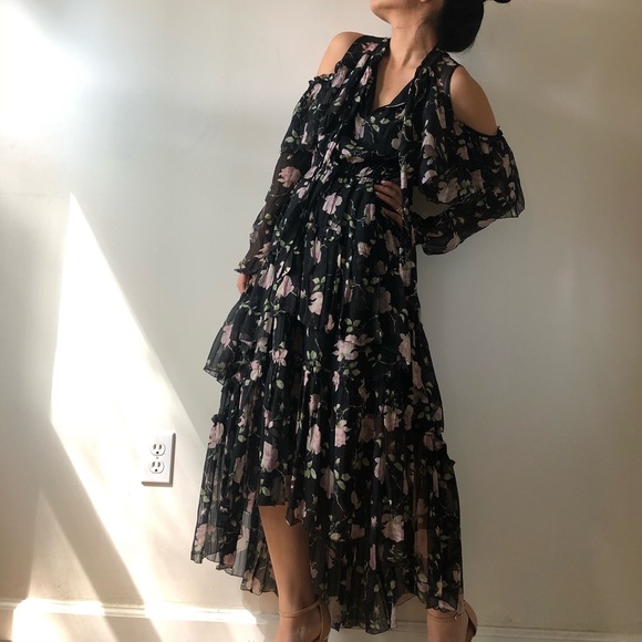Ulla Johnson Dresses & Skirts - Ulla Johnson floral long sleeve high low dress